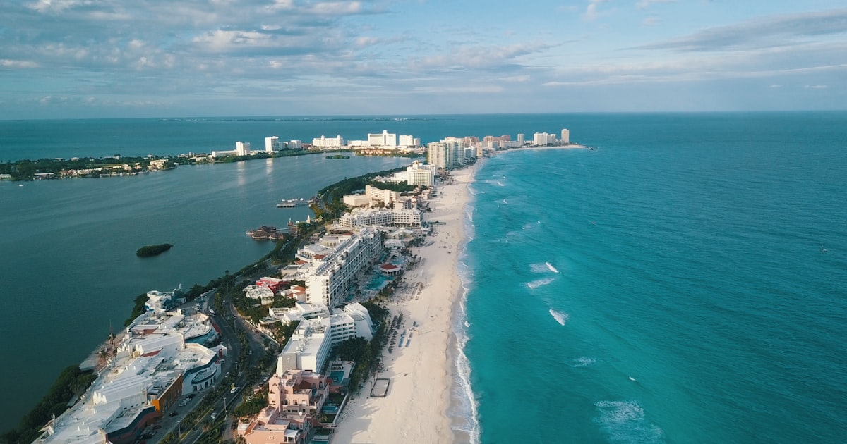 Playa del Carmen beach and Caribbean coast