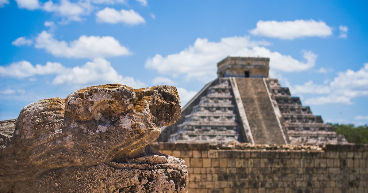 Tulum ruins on the Caribbean coast, Mexico
